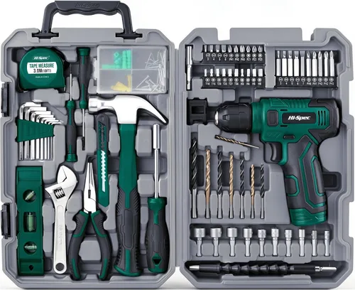 Vista 8 de Hi-Spec Juego de taladro inalámbrico de 8 V y kit de herramientas de Rosa
