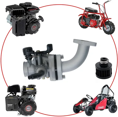 Vista 2 de JMCHstore Kit de manguera principal de rendimiento de etapa 2 para motor Predator 79cc 3HP, Coleman CT100U CC100X 98cc, mini bicicleta Massimo