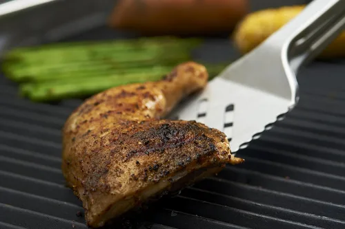 Vista 7 de GrillPro 40240 Combinación de Pinzas/Espátula de Acero Inoxidable de 16 Pulgadas, Plateado