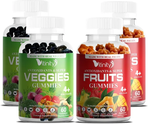 Vista 28 de VITINITY Super Greens - Gomitas multivitamínicas Hechas con 30 superalimentos reales, verduras, hierbas, frutas para adultos y niños para aumentar