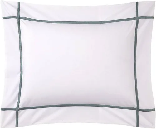 Vista 22 de Yves Delorme Athena Sham - Accesorio de cama de lujo, moderno y funcional