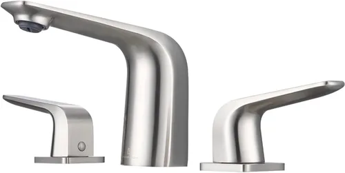 Vista 21 de TOCALOCA Grifos Altos de Baño Oro Cepillado, Grifo de Palanca de Una Sola Manija con Un Orificio para Lavabo de Vasija, Grifo de Lavabo de Latón
