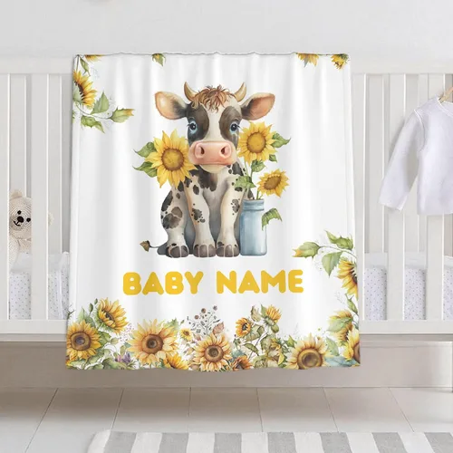 Vista 13 de Manta de bebé personalizada para niñas y niños, manta de bebé personalizada con nombre para niños pequeños, niños, ducha, recién nacidos, guardería