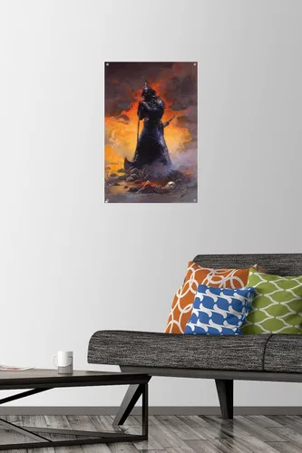 Vista 2 de Trends International Frank Frazetta - Póster de pared de Death Dealer 3, 14.72 x 22.37 pulgadas, paquete de póster premium y alfiler