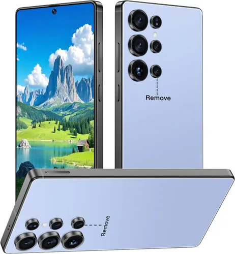 Vista 10 de I25 Ultra 5G - Teléfono inteligente desbloqueado, 16 GB+512 GB 7000 mAh, teléfono celular completamente para Android 14, pantalla HD de 6.99 Rosa