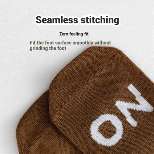 Vista 3 de Calcetines antideslizantes para bebés, calcetines de tobillo antideslizantes con agarres, calcetines para recién nacidos, niñas y niños, 5 pares