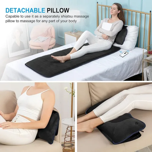 Vista 8 de COMFIER Shiatsu - Masajeador de pies con calor, vibración, máquina de masaje de pies de compresión rodante para fascitis plantar, tapete de masaje