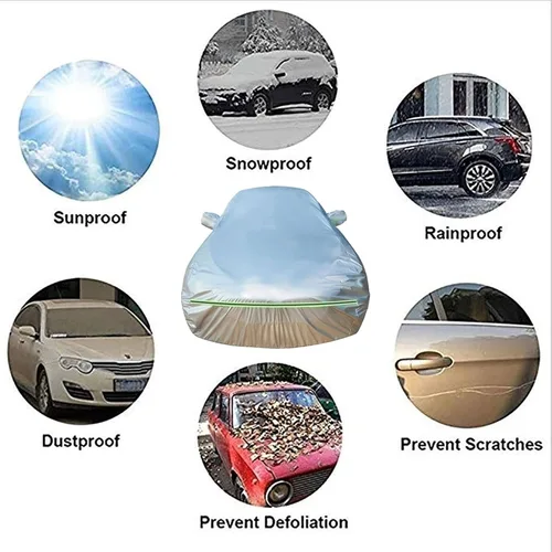 Vista 7 de Funda para auto compatible con DS Automobiles DS3 DS4 DS5 DS7, impermeable, a prueba de polvo, resistente al viento, protección solar, responde
