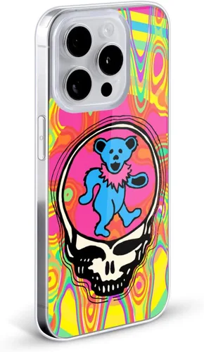Vista 2 de Head Case Designs Funda de gel con licencia oficial de Grateful Dead Bear Trends [protección de grado militar] compatible con Apple iPhone 7