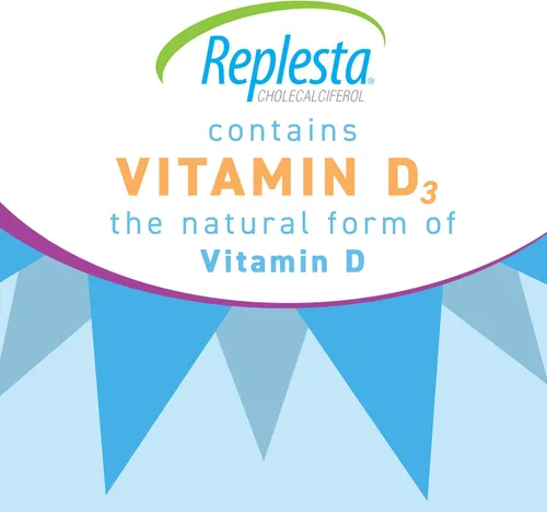 Vista 6 de Replesta - Colecalciferol de vitamina D3 de 50,000 UI para deficiencia de vitamina D, oblea masticable una vez a la semana, sin OMG, sabor a naranja
