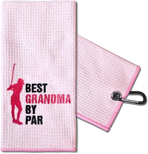 Vista 7 de TOUNER I Know I Play Like A Girl Try to Keep Up, toallas de golf bordadas divertidas para mujer, bolsa de golf, toalla de regalo para damas