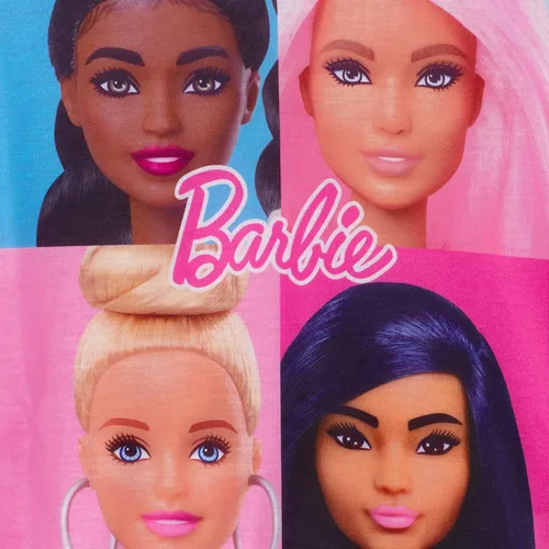 Vista 6 de Barbie Conjunto de pijama y camisa de dormir para niñas de 4 piezas para niñas