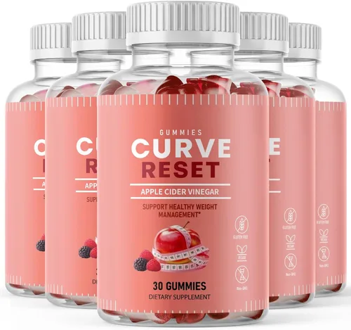 Vista 11 de Gomitas Curve Reset, suplemento de peso y bienestar, 1 paquete, 30 gomitas