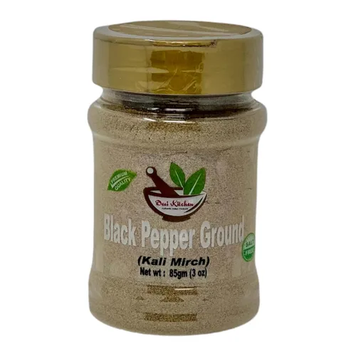 Vista 5 de Desi Kitchen Spices All Natural Sin sal Vegano Sin OMG Pimienta negra gruesa 3 oz (85 gm)