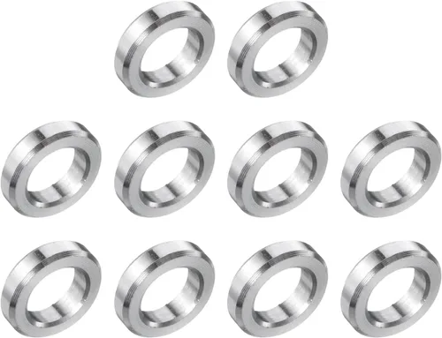 Vista 136 de uxcell 10 piezas de espaciador de acero inoxidable de 3/8" de diámetro interno x 3/4" de diámetro exterior x 1" de longitud, espaciador de rosca