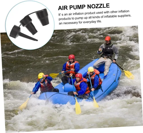Vista 3 de LIFKOME Air Matress - Juego de 2 boquillas de repuesto para bomba de aire, inflador, adaptador de inflador, accesorio para colchón de aire, sofá