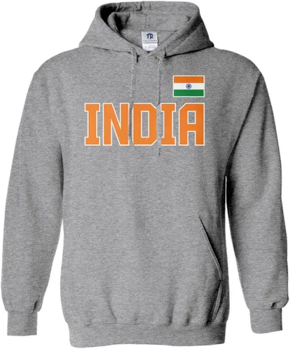 Vista 4 de Threadrock India National Pride - Sudadera unisex con capucha