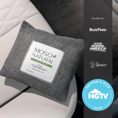 Vista 6 de Moso Natural Ambientador y desodorante para automóvil, absorbente de olores de carbón de bambú de larga duración, eliminador de olores no tóxico