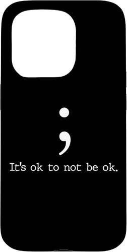 Vista 13 de Mental Health Awareness Shirts Semicolon Quote Gift Case for iPhone 17
