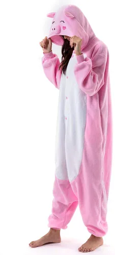 Vista 3 de Beauty Shine Unisex Adult Onesie Pajamas, Cartoon Costume Halloween Christmas Sleepwear Jumpsuit Plush Cosplay
