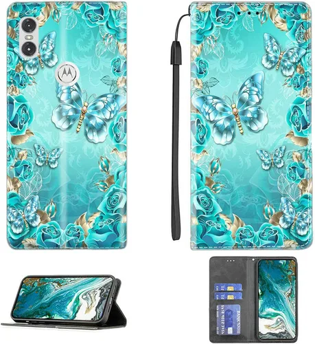 Vista 390 de jioeuinly ATT Motivate 2 - Funda compatible con ATT Motivate 2, funda con soporte abatible y cierre magnético DJS