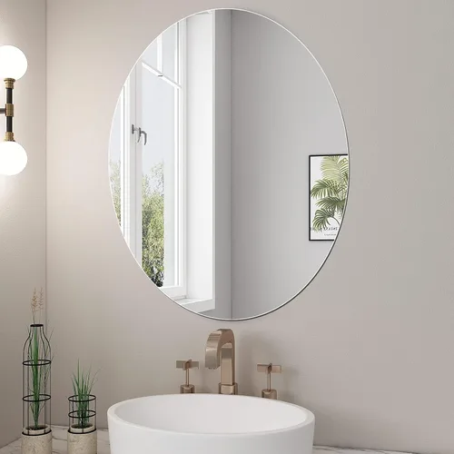 Vista 15 de JUNEBRUSHS Paquete de 4 Espejos Acrílicos Autoadhesivos, Azulejos de Espejo de 12X 12 Pulgadas, Láminas de Espejos de Plástico Flexibles Adhesivas a