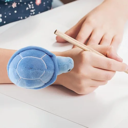 Vista 7 de Abaodam Pulsera de tortuga Slap de peluche de animal banda de juguete Hugger pulsera linda pulsera para niños fiesta de cumpleaños favores cielo