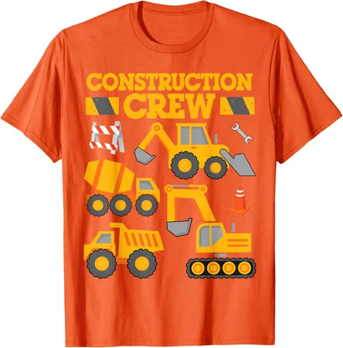 Vista 71 de Construction Crew Worker Excavator - Camiseta para niños y niñas Negro