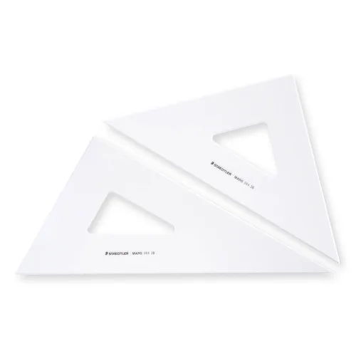 Vista 3 de Staedtler 964 24 Triangle Ruler Drawing Set, Mars, 9.4 pulgadas (9.4 in)