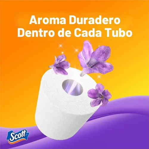 Vista 4 de Scott ComfortPlus - Papel higiénico perfumado, 12 rollos, 310 hojas por rollo