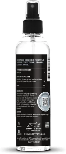 Vista 2 de Emmy's Best EBPP Stop The Scratch Cat Spray Disuasorio para gatitos y gatos – No tóxico, seguro para plantas, muebles, suelos y más spray disuasorio