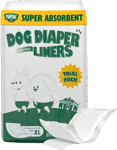 Vista 17 de PAWPANG Forros de pañales para perros, almohadillas elevadoras para perros
