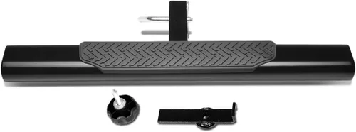 Vista 10 de DNA Motoring Escalón universal de enganche con receptor de 2 pulgadas, protector de parachoques trasero, escalón de enganche para remolque pesado