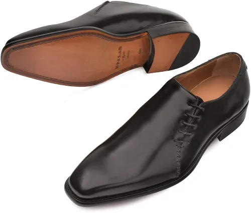 Vista 4 de Mezlan Nicos Zapato - Cordones de lujo para hombre, hecho a mano en España, ancho medio, fabricado con cuero, perfecto para llevar en eventos