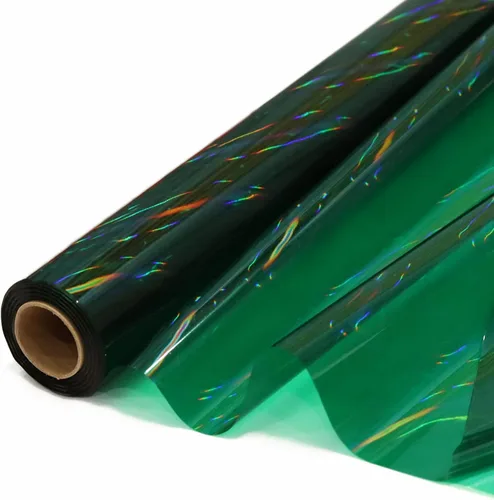 Vista 11 de CMFYHM Rollo de envoltura de celofán iridiscente negro I 86 cm de ancho X 30 m de largo I Celofán colorido perfecto para canastas, regalos