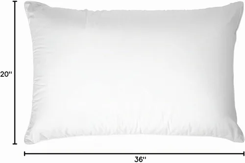 Vista 2 de Hotels - Juego de 2 almohadas de tamaño King, color blanco, de 20 x 30 pulgadas