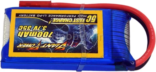 Vista 6 de 3.7 V 1S 700 mAh 35C LiPo batería JST Plug para Mini RC Avión Helicóptero Quadcopter