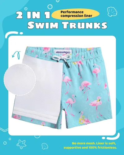 Vista 147 de maamgic Traje de baño para niños con forro de compresión elástico para niño