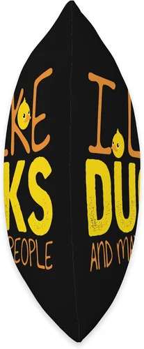 Vista 2 de Ente Enten Entenvogel Vögel Vogel Motive Humorous Saying Duck Lover - Almohada (16 x 16 pulgadas), multicolor
