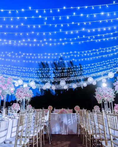 Vista 2 de 380 luces LED de Navidad de 125 pies, guirnalda de luces para exteriores, impermeables, temporizador y memoria, 8 modos regulables, para árbol