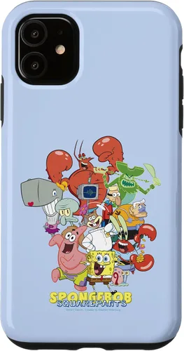 Vista 8 de Funda para iPhone 16 SpongeBob SquarePants Group Party Pose