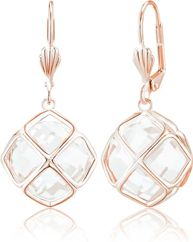 Vista 44 de Pendientes colgantes de cristal austriaco de 14MM para mujer, joyería chapada en oro de 14 quilates Apr-Diamante-Chapado en Oro de 14 K