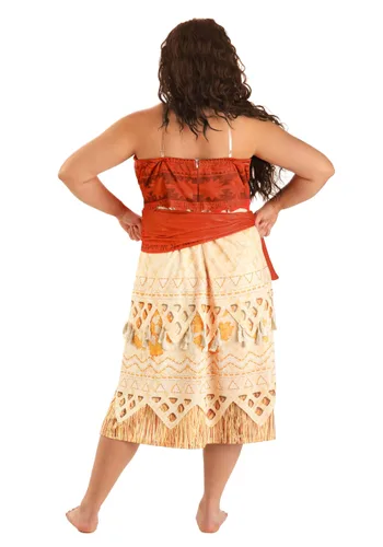 Vista 2 de Disfraz Deluxe Moana de Disney para Mujer Talla Plus Multicolor