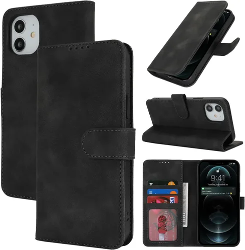 Vista 9 de Funda tipo cartera para iPhone 8 Plus iPhone 7 Plus con tarjetero para iPhone 8 Plus, funda tipo cartera para mujeres y hombres, de piel sintética