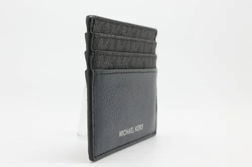 Vista 6 de Michael Kors Funda para tarjetas altas Cooper para hombre, color negro y azul marino