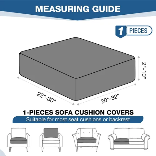 Vista 3 de TAOCOCO Fundas de Cojines de Sofá Elásticas Fundas de Asiento de Silla para Sillón, Fundas de Asiento de Sofá de 1 Pieza Protector de Muebles Suave