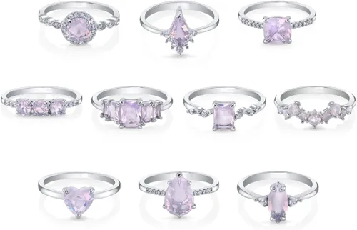 Vista 2 de Fragrant Jewels Vela de piedra natal de octubre con anillo de turmalina CZ en el interior (tamaño 9)