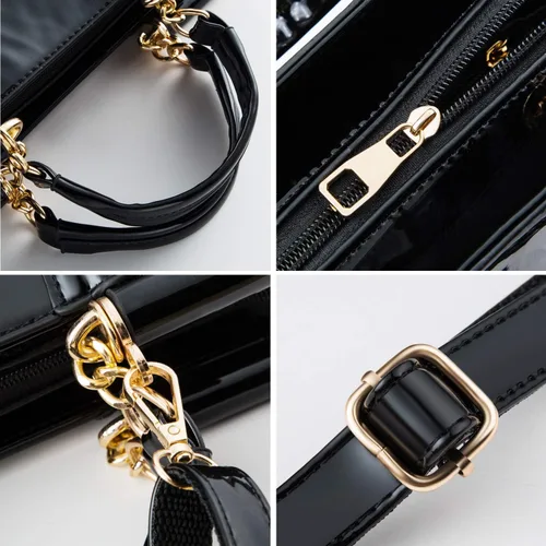 Vista 5 de Nevenka - Bolsas de moda de charol para mujer