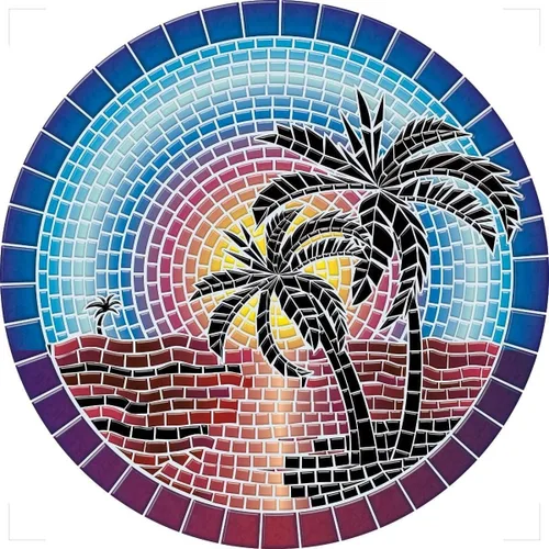 Vista 17 de Arte decorativo para piscina, tapete de piscina, más de 50 diseños, fácil de instalar y quitar