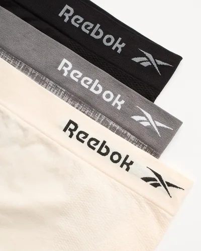 Vista 2 de Reebok Ropa interior para mujer, sin costuras, de cintura alta (paquete de 3)